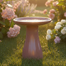 Sunnydaze Glazed Ceramic Outdoor Bird Bath