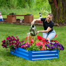 Sunnydaze Galvanized Steel Raised Garden Bed