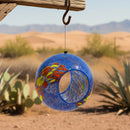 Sunnydaze Solar Bird Feeder with Glass Fly-Through Design