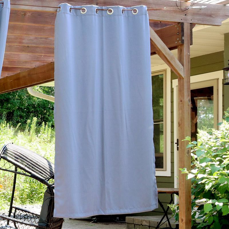 Sunnydaze Outdoor Blackout Curtain Panels with Grommet Top