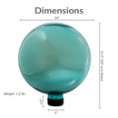 Sunnydaze 10-Inch Outdoor Glass Gazing Globe for Garden