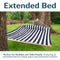 Sunnydaze 2-Person Extra Large Quilted Outdoor Hammock - 77.5" Bed