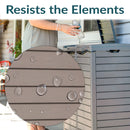Sunnydaze Patio Trash Can with Lid