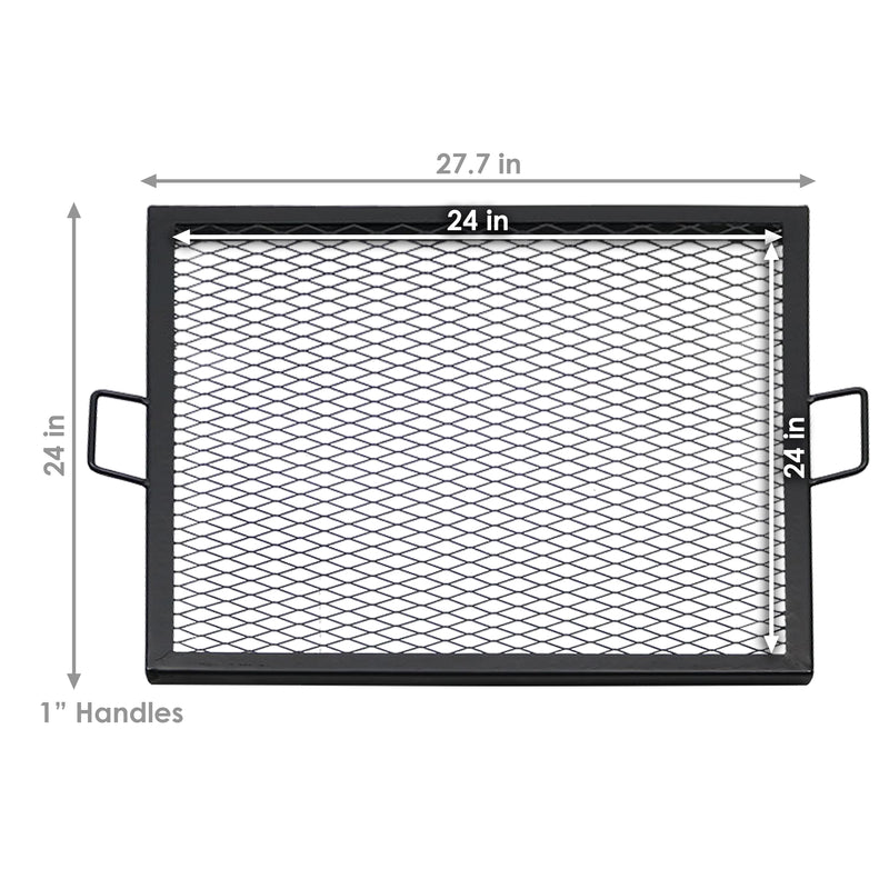 Sunnydaze X-Marks Square Fire Pit Grill Grate