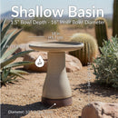 Sunnydaze Glazed Ceramic Outdoor Bird Bath