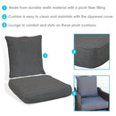 Sunnydaze Deep Seat Cushion Set with Back and Seat Cushion