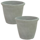 Sunnydaze Anjelica Polyresin Large Round Outdoor Planter