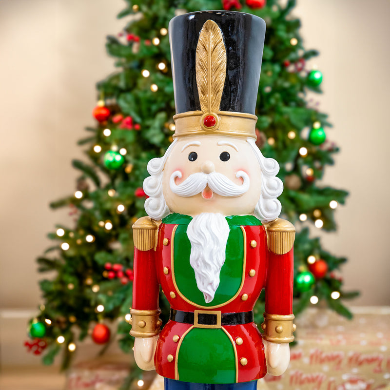 Sunnydaze Tommy the Toy Soldier Christmas Nutcracker Statue - 37" H