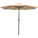 Sunnydaze Aluminum 9 Foot Patio Umbrella with Tilt & Crank