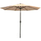 Sunnydaze Aluminum 9 Foot Patio Umbrella with Tilt & Crank