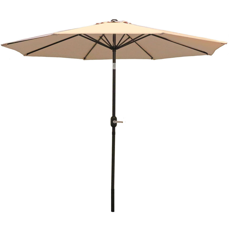 Sunnydaze Aluminum 9 Foot Patio Umbrella with Tilt & Crank