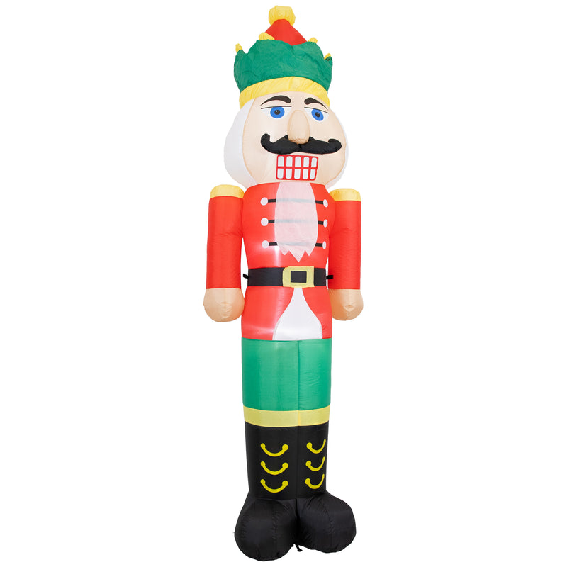 Sunnydaze 8' Nathaniel the Nutcracker Inflatable Christmas Decoration