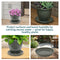 Sunnydaze Set of 4 Glazed Ceramic Planter Saucers