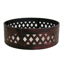 Sunnydaze 36" Crossweave Heavy-Duty Metal Campfire Ring - Bronze