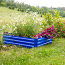 Sunnydaze Galvanized Steel Raised Garden Bed