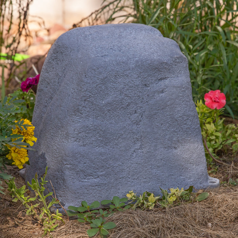 Sunnydaze Polyresin Landscape Rock Cover with Stakes
