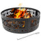 Sunnydaze 36" Heavy-Duty Metal Campfire Ring