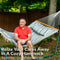 Sunnydaze 2-Person Fabric Spreader Bar Hammock and Pillow