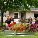 Sunnydaze Galvanized Steel Raised Garden Bed