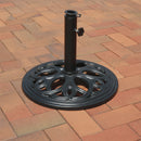 Sunnydaze Heavy-Duty Cast Iron Patio Umbrella Base Stand - 18" Diameter