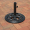 Sunnydaze Heavy-Duty Cast Iron Patio Umbrella Base Stand - 18" Diameter
