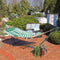 Sunnydaze Rope Hammock with 12' Steel Stand, Pad, and Pillow