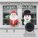 Sunnydaze Outdoor Holiday Inflatable Decoration for Window