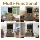 Sunnydaze Half Moon Slate Indoor Water Fountain - 16"