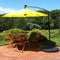 yellow offset patio umbrella