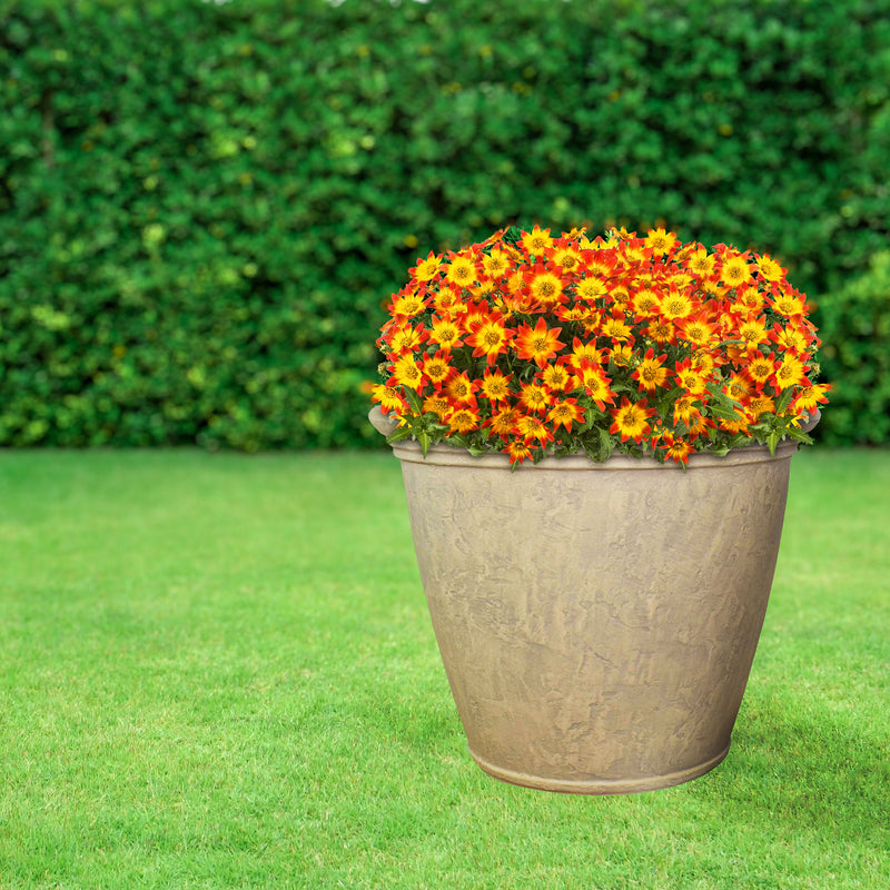 Sunnydaze Anjelica Polyresin Outdoor Flowerpot Planter
