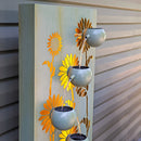 Sunnydaze Sunflower Fields Outdoor Water Fountain with Lights - 48.5"