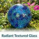 Sunnydaze Mosaic Glass Gazing Globe Ball - 10"