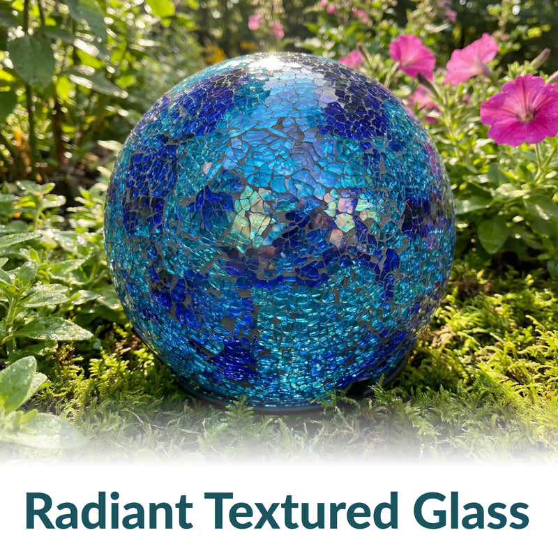 Sunnydaze 10-Inch Glass Gazing Globe for Garden or Backyard