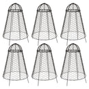 Sunnydaze Mesh Cloche Plant Protector with Removable Cover - 6-Pack