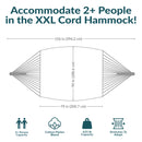 Sunnydaze Mayan Outdoor Hammock - Family Size - Handwoven