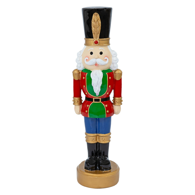 Sunnydaze Tommy the Toy Soldier Christmas Nutcracker Statue - 37" H