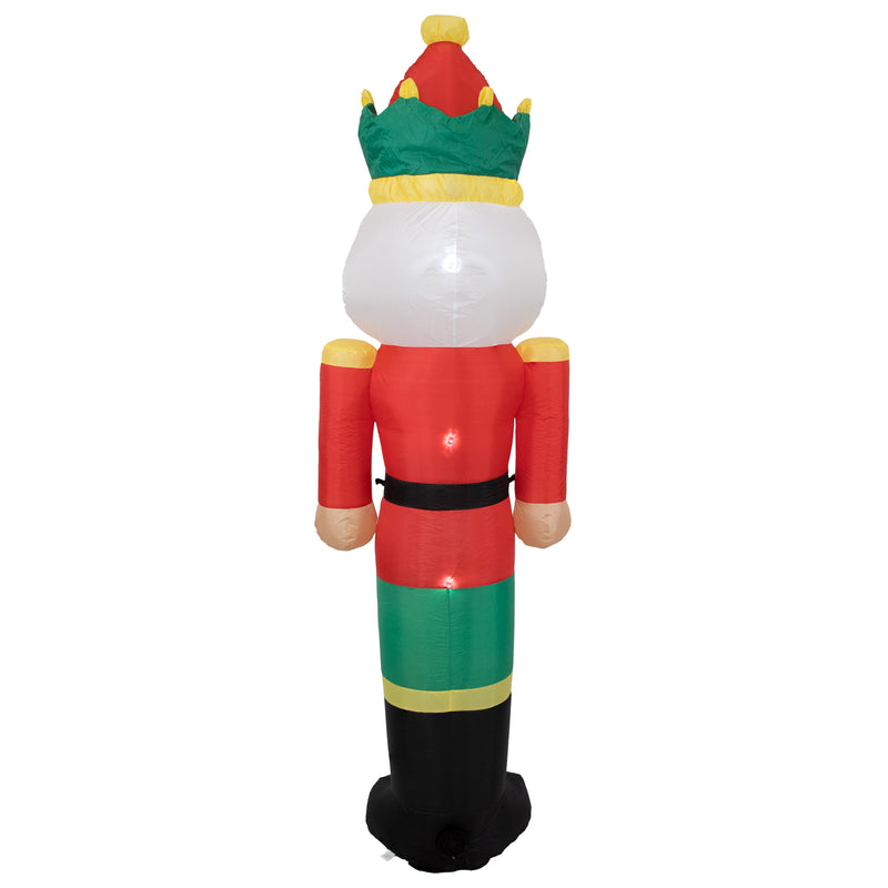 Sunnydaze 8' Nathaniel the Nutcracker Inflatable Christmas Decoration