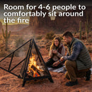 Sunnydaze Majestic Pyramid Heavy-Duty Steel Outdoor Fire Pit