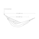 Sunnydaze Jacquard Double Outdoor Hammock