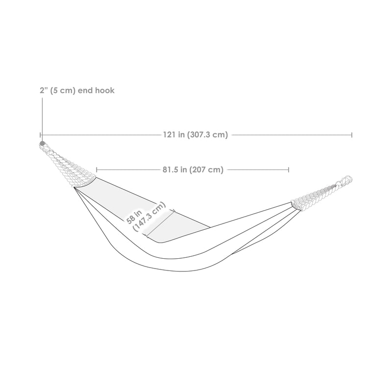 Sunnydaze Jacquard Double Outdoor Hammock