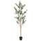 Sunnydaze Realistic Faux Olive Tree in Pot with Silk Leaves