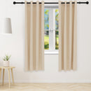 Sunnydaze Beige Outdoor Room Darkening Curtains