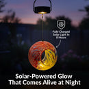 Sunnydaze Solar Bird Feeder with Glass Fly-Through Design
