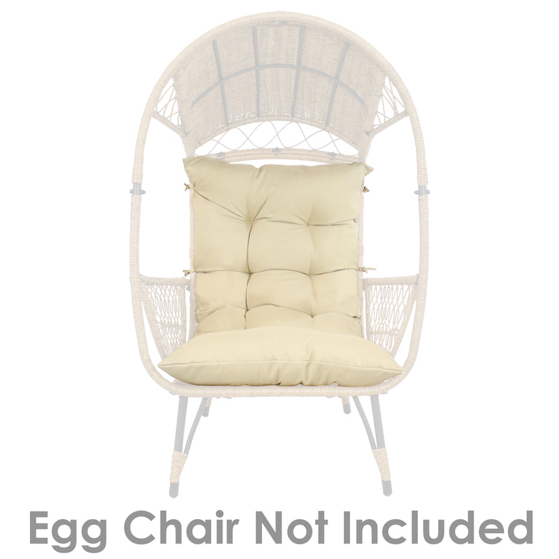 Sunnydaze Polyester Outdoor Egg Chair Cushion Replacement