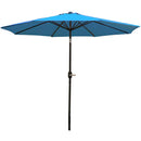 Sunnydaze Aluminum 9 Foot Patio Umbrella with Tilt & Crank