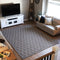 lattice pattern indoor area rug in charcoal 7'6"x 10'