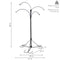 Sunnydaze 4-Arm Hanging Basket Stand with Adjustable Arms - 84" H