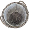 Aerial view of wicker planter