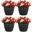 Sunnydaze Anjelica Polyresin Large Round Outdoor Planter