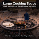 Sunnydaze Round Folding Camping Grill Grate